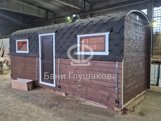 Баня «Буханочка» 6м из бочковой термодоски №82500306