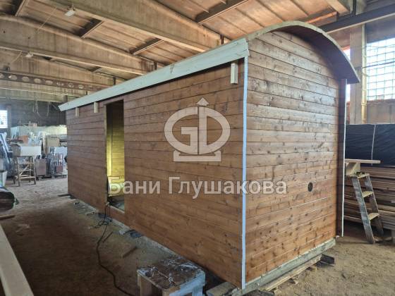 Баня «Буханочка» из бочковой термодоски №82600317